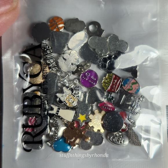 RUBYCA Floating Charms‎ For Origami Owl Style Pendant - Picture 2 of 3